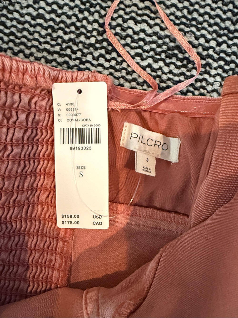 NWT Pilcro Strapless Dusty Rose Midi Dress Small - Picture 4 of 4